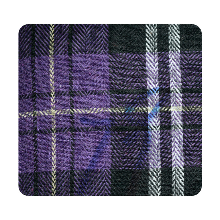 wholesale purple plaid flannel fabric factory